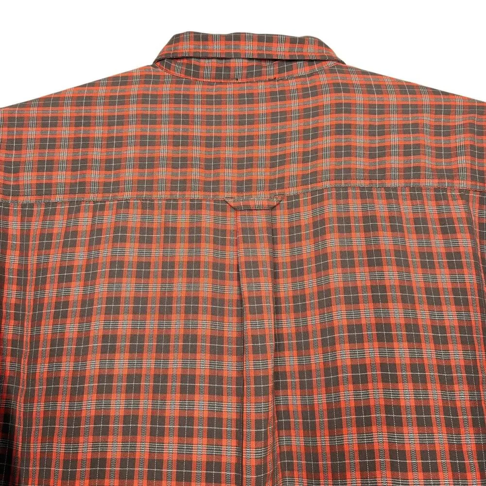 The North Face Shirt Men’s Size XL Plaid Red Hiking Button Up Long Sleeve
